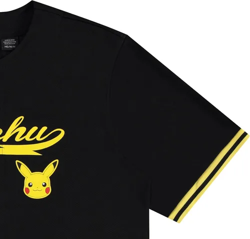 Miniatura 4 de Pokemon Camiseta de béisbol Pikachu para hombre, Pikachu Charizard Pokeball de malla con botones