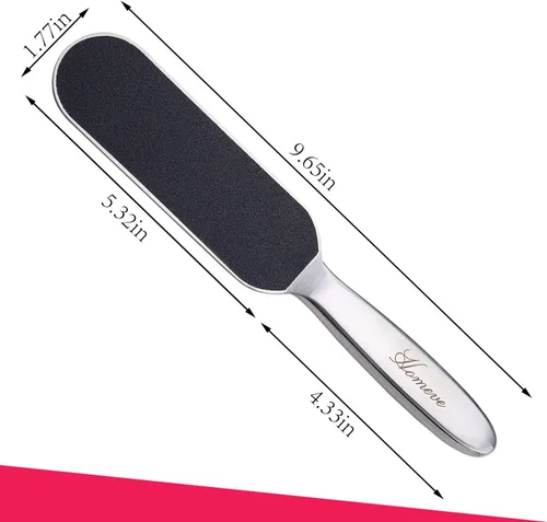 Miniatura 3 de Lima de pedicura profesional para pies – Reutilizable de acero inoxidable agrietado callos de la piel removedor de callos
