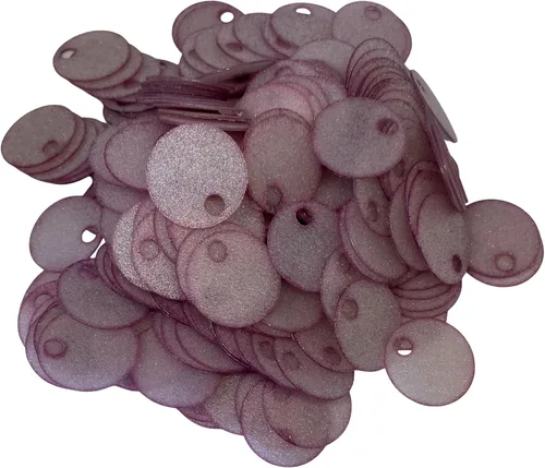 Miniatura 15 de Paillettes de lentejuelas redondas planas de 0.787 in, 285 piezas de 0.78 pulgadas, agujero de 0.78 pulgadas, surtido de lentejuelas acrílicas, 1,76