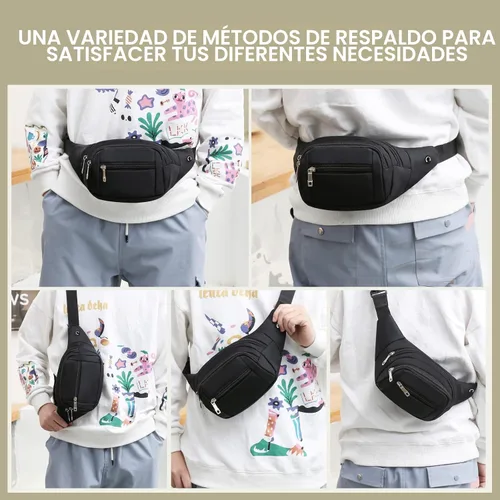 Miniatura 6 de FREETOO - Cangurera con correa ajustable para hombres y mujeres; para entrenamiento, viajes, correr, senderismo, ciclismo, uso casual, uso al aire