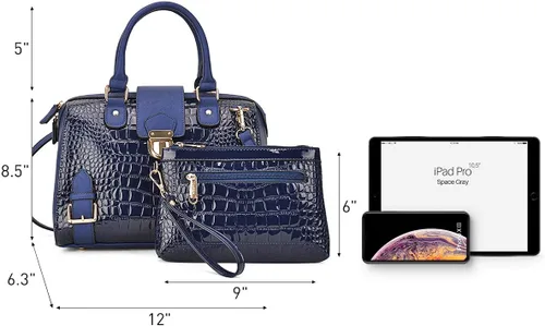 Miniatura 5 de Dasein - Bolso de mano para mujer, diseño de barril, cuero vegano, bolso de hombro, con asa superior, a la moda, bolso de trabajo