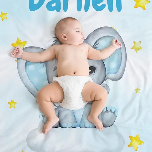 Miniatura 5 de Manta de bebé personalizada para niñas, manta de bebé personalizada con nombre, súper suave, mantas personalizadas con nombre para niños, mantas
