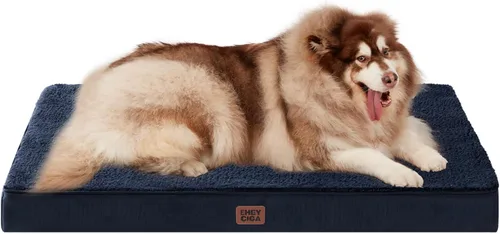 Miniatura 98 de EHEYCIGA Cama ortopédica de espuma para perros grandes, 35 pulgadas de largo x 23 pulgadas de ancho x 3.5 pulgadas de alto, gris claro