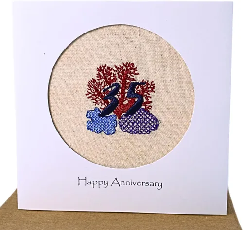 Miniatura 14 de Camellia Bees Tarjeta de aniversario de boda del primer año para ella él, tarjeta de aniversario hecha a mano para esposa, marido, pareja (1st)