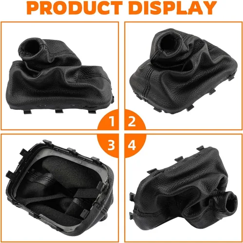 Miniatura 3 de GoaMotors Perilla de Palanca de Cambios de Coche con Funda de Cuero A/T Compatible con Kia Forte 2010-2013 Forte5 2012-2013 Forte Koup 2010-2013