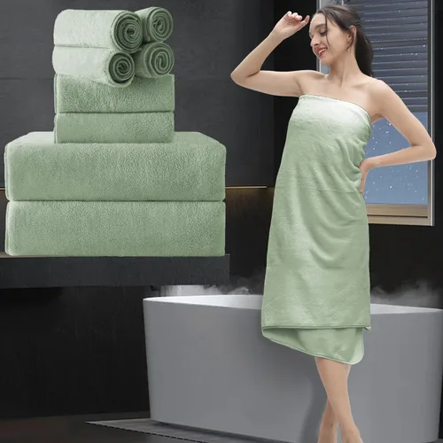Miniatura 10 de Sábana de Baño Extra Grande de 4 Piezas (35"x70") - Sábana de Baño Ultra Suave de Tamaño Grande, Juego de Sábanas de Baño para Baño de Hotel, Sábana