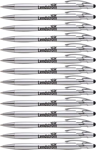 Miniatura 11 de ExpressDesigns™ - Bolígrafo Beemer con punta de lápiz capacitivo, tinta de escritura negra personalizada impresa con nombre o mensaje, 14
