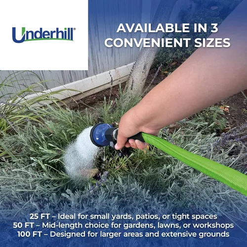 Miniatura 2 de ProLine - Manguera de agua de jardín de tela flexible, núcleo de goma, ligera, plegable, accesorios de extremo de aluminio, segura para agua