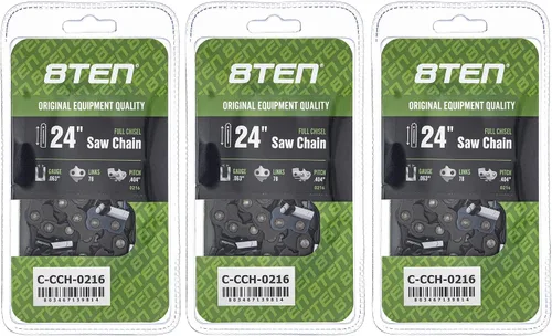 Miniatura 147 de 8TEN Cadena de motosierra semi cincel de 6 pulgadas .050 1/4 42 DL para Worx WG320 Black & Decker LLP120 (paquete de 3)