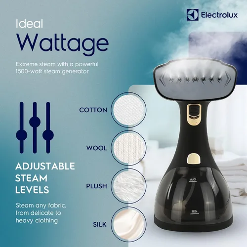 Miniatura 5 de Electrolux Vaporizador para Ropa, 1500 Vatios Vaporizador Portátil de Mano para Telas y Prendas con Removedor de Pelusa y Cepillo de Tela