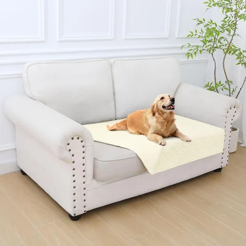 Miniatura 112 de hyha Manta impermeable para perro, manta suave para cama de perro, manta para mascotas, funda de sofá impermeable lavable para perros, fundas Gris