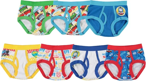Thomas & Friends Boys Toddler 7-Pack 100% Combed Cotton Briefs with Thomas The Tank, Percy and More in Sizes 23t and 4t