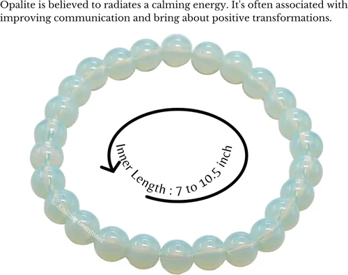 Miniatura 550 de Amazing Gemstone Crystal Bracelet for Women Men's Gifts - Protection Healing Crystal Bracelet - 8mm Gemstone Beaded Stretchable Bracelet Pulseras