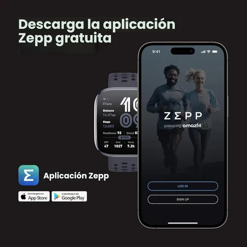 Miniatura 8 de Amazfit Bip 6 - Reloj inteligente de 46mm, batería de 14 días, pantalla AMOLED de 1.97 pulgadas, GPS y mapas gratuitos, AI, llamada y mensaje Negro