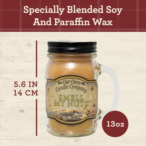 Miniatura 3 de Smell My Nuts - Vela perfumada en tarro de 13 onzas por Our Own Candle Company – Paquete de 3