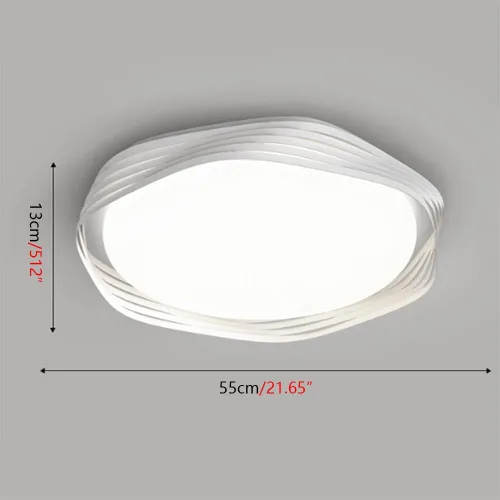 Miniatura 3 de Genérico Araña moderna, Modern Romantic Ceiling Light Fixture Dimmable Flush Mounted Lamp for Living Room Bedroom Kitchen White Acrylic LED