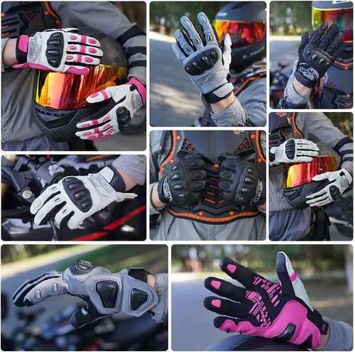 Miniatura 6 de Seibertron SPS Series - Guantes para motocicleta con pantalla táctil, para motocross, BMX, ATV, MTB, ciclismo, completo o medio dedo, para adultos