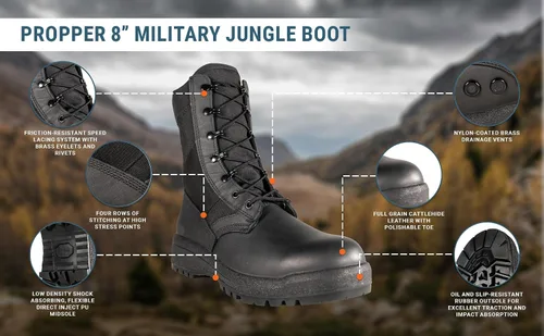 Miniatura 5 de Propper Botas de combate tácticas militares Jungle de 8" para hombre