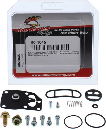 Miniatura 3 de All Balls Racing 60-1045 Kit de reparación de grifo de combustible compatible con/repuesto para Suzuki LT-4WD 250 Quad Runner 1995-1998, LT-F4WDX