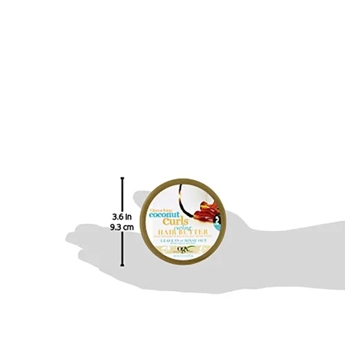 Miniatura 9 de Ogx Quenching Plus Coconut Curls Manteca para cabello dañado, 6.6 onzas fluidas