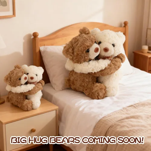 Miniatura 6 de Ositos de peluche que se abrazan, Dos ositos de peluche que se abrazan, animales de peluche para parejas, novias, niñas, niños con velcro
