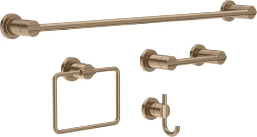 Miniatura 9 de Delta Soporte de papel higiénico giratorio Bronce champán Soporte de pared Accesorios de baño Nicoli
