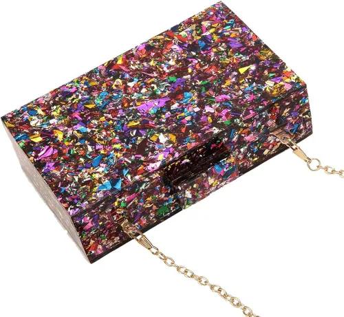 Miniatura 3 de LETODE Bolsos de mano de acrílico, bolso de plexiglás para mujer