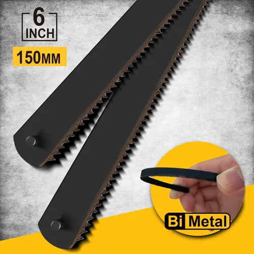 Miniatura 3 de Hanpex Juego de bloques para sierra pequeña y taco para inglete de 6" - Sierra de corte fino extra de 150 mm con hoja de sierra bimetálica