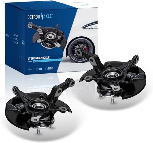 Miniatura 10 de Detroit Axle - Kit de 4 brazos de control delanteros para Honda Civic 06-11, 2 nudillos de dirección y cubos de cojinetes de rueda, 2 brazos