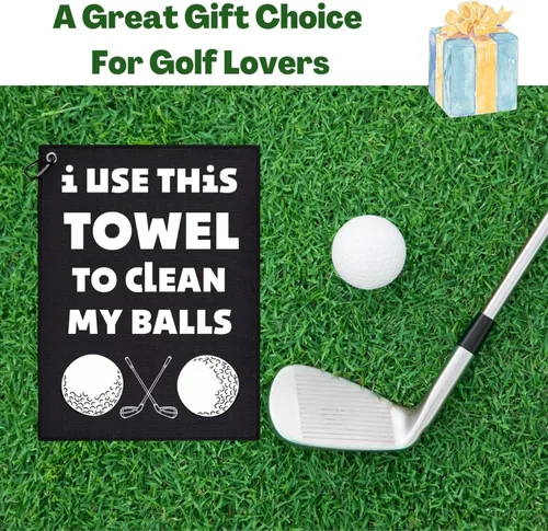 Miniatura 6 de Artpreti Divertida toalla de golf, toallas de golf impresas para bolsas de golf con clip, regalo de golf para hombres, marido, novio, papá, regalos