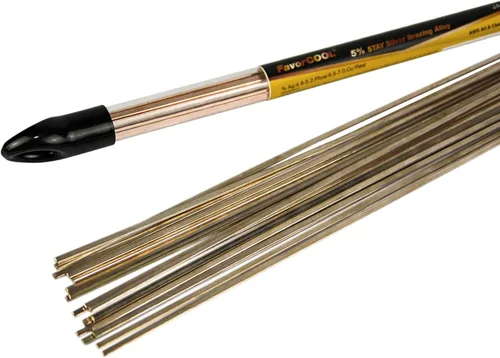 Miniatura 4 de Paquete económico de 1 libra BLUEFIRE JAgP-5 5% plata Phos cobre soldadura aleaciones industria BCuP-3 0.050 x 1/8 x 19.25 pulgadas equivalente a