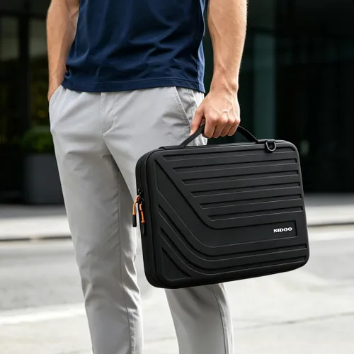 Miniatura 5 de NIDOO Funda de transporte para laptop de 13.3 pulgadas, bolsa de computadora de 14 pulgadas, funda protectora rígida a prueba de golpes, funda