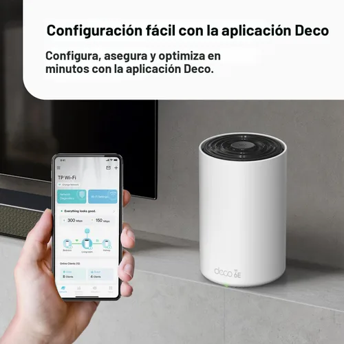 Miniatura 8 de TP-Link Deco XE70 Pro AXE4900 Enrutador WiFi de malla Tri-Banda WiFi 6E - 1 x Puerto WAN/LAN de 2.5 Gbps, 2 x Puertos LAN de 1 Gbps, Wi-Fi de 4.9