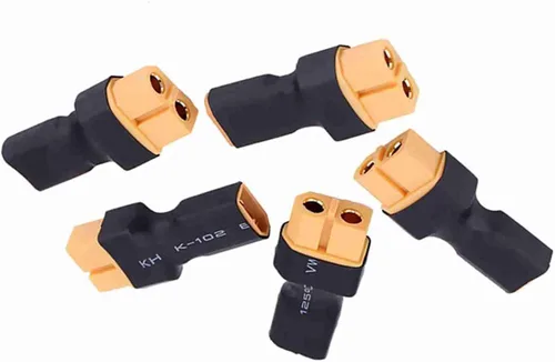 Miniatura 8 de Oumefar 5 unids a enchufe hembra macho adaptador convertidor para RC FPV Drone Car LiPo cargador de batería ESC (XT30 macho a hembra)