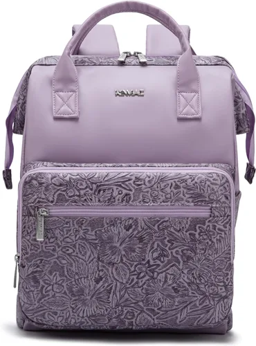 Miniatura 31 de Kinmac Mochila para portátil de estilo abierto para laptop de hasta 15.6 pulgadas, para hombres y mujeres, mochila de viaje al aire libre