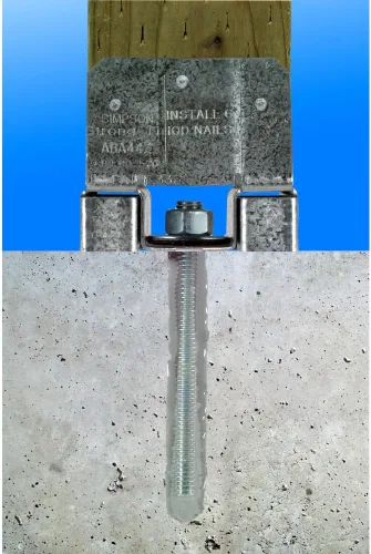 Miniatura 4 de Simpson Strong Tie Z-Max, base de poste ajustable, 4 por 4, ABA44Z-20