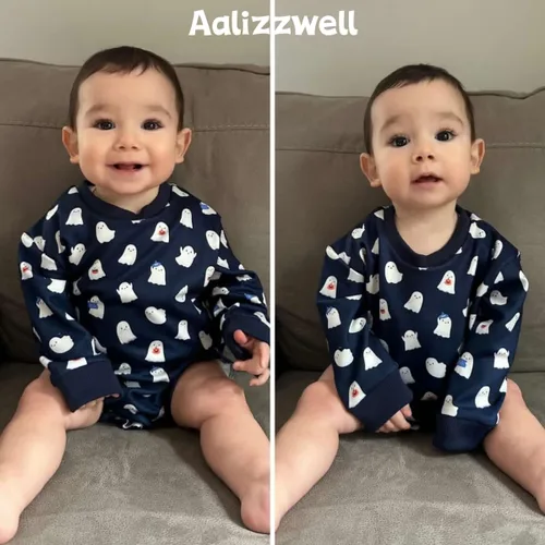 Miniatura 2 de Aalizzwell Sudadera de gran tamaño para bebé niña y niño
