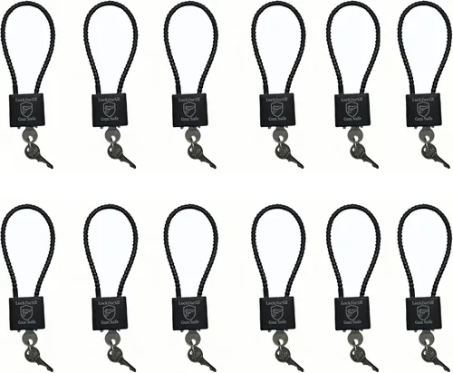 Miniatura 7 de Cerraduras para pistola de cable de 8.5 pulgadas con llaves, deportes de caza, con llave igual, cerradura segura aprobada por el DOJ para pistolas