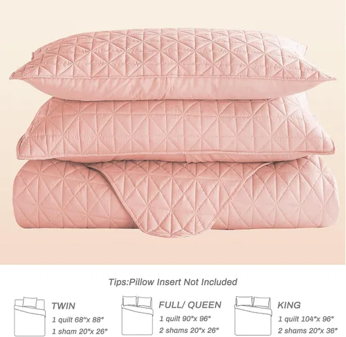 Miniatura 5 de Exclusivo Mezcla - Juego de 3 piezas de colcha con fundas de almohada, como colcha o cubierta de cama (tejido de red), suave, ligera, reversible e