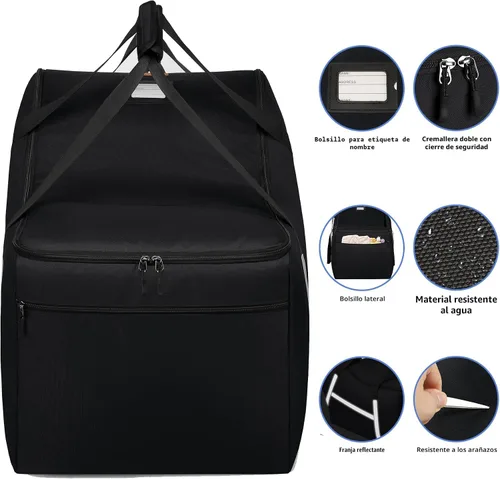 Miniatura 3 de Bolsa de viaje para asiento de automóvil infantil para avión, compatible con todos los asientos y bases de automóvil Nuna Pipa, Chicco KeyFit 30