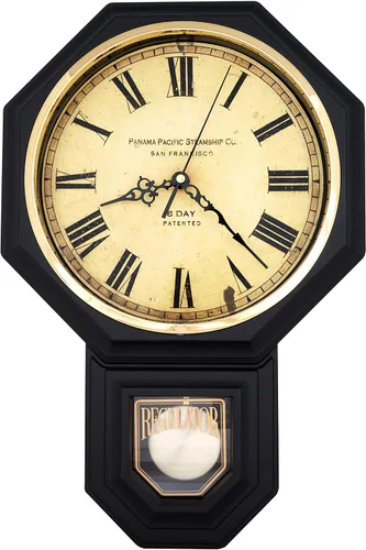 Miniatura 23 de JUSTIME Reloj de pared clásico vintage tradicional de estilo Schoolhouse, con péndulo y melodía Westminter cada hora, relojes de pared con melodía