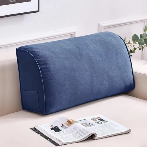 Miniatura 13 de Almohada de lectura para cabecero, almohada de cuña, triangular, suave, para cabecero, cojín de apoyo para el respaldo del sofá cama, almohada