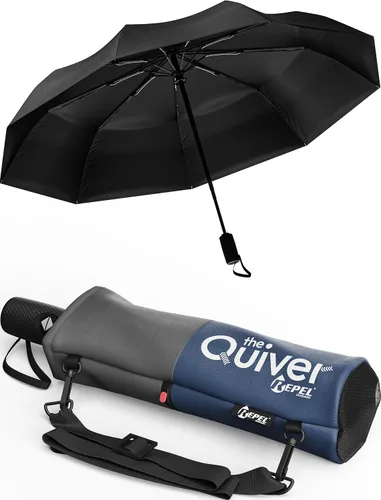 Miniatura 99 de REPEL Windproof Travel Umbrella - Compact & Withstands Winds up to 85MPH , Strongest Premium Auto Folding Umbrella for Rain and Sun - Durable, Light