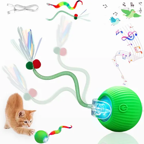 Miniatura 11 de Nuevo Juguete de Pelota para Gatos Mejorado - Speedy Tail 2.0 Juguete para Gatos, Pelota de Juguete Interactiva para Gatos, Juguetes Estimulantes
