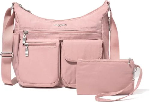 Miniatura 22 de Baggallini womens Everywhere Bagg Crossbody Women 11x9 Lightweight Nylon Hobo Water-resistant Travel Bag W/Rfid