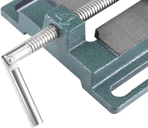 Miniatura 4 de Tornillo de prensa de taladro, 4 "de hierro fundido resistente tamaño de apertura de fresado soporte de banco abrazadera de carpintería máquina