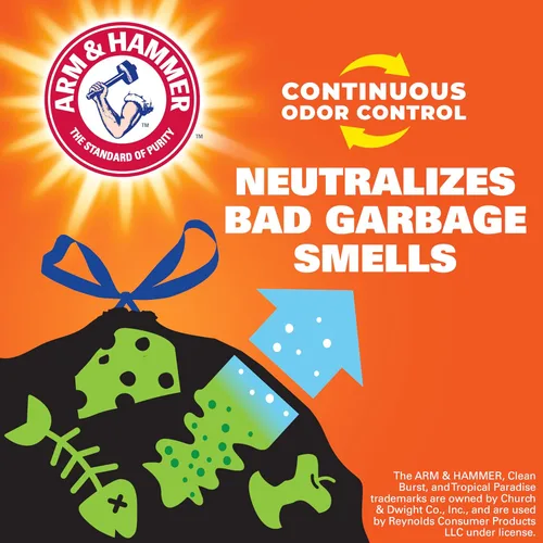 Miniatura 4 de Hefty Bolsas de basura ultra fuertes de 30 galones, bolsas de basura grandes de 30 galones, multiusos, cierre de cordón resistente a roturas