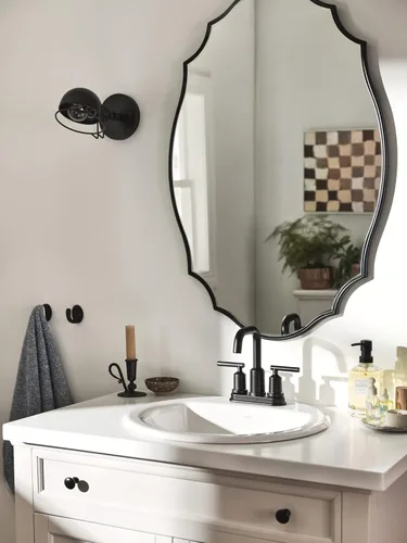 Miniatura 3 de Moen BGCW13OD1919 - Fregadero de encimera de porcelana vítrea blanca, fregadero de baño ovalado de 19 x 8.25 pulgadas con acabado de porcelana