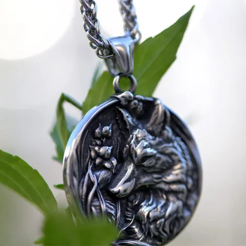 Miniatura 6 de Collar vikingo nórdico para hombre, brújula vegvisir, collar original de talismán, 1 ud