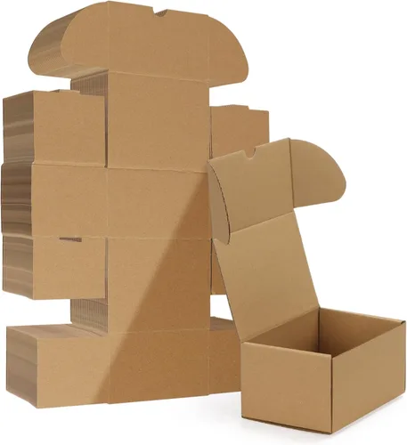 Miniatura 46 de HORLIMER Paquete de 40 cajas de envío de 5 x 5 x 5, caja de cartón corrugado blanco para correo, embalaje, pequeñas empresas